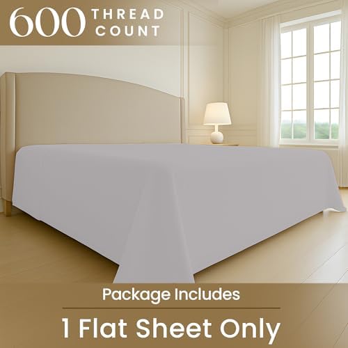 SGI bedding 132" W x 120" L 1Pc Alaskan King Flat Sheet Only - 600