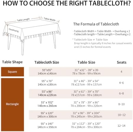 Deep Dream Tablecloth, Embroidered Waterproof Table Cloth Cotton Linen