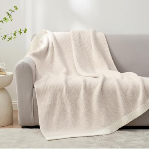 Elegant Premium Knitted Microfiber Cozy Throw Blanket 70'' W X 50'' L