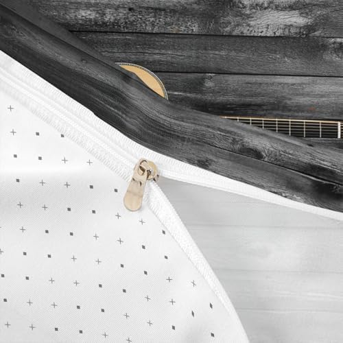 Feelyou Guitar Bedding Set Rock Music Theme Duvet Cover for Kids Boys