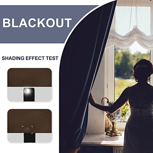 JIUZHEN Blackout Curtains for Bedroom Living Room 60 x 72 Inches Long