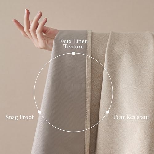 NICETOWN Scratch-Proof 100% Blackout Curtains for Tenant/Nightshift