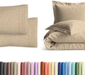 Queen Pillow Cases Set of 2 with Duvet Cover - Hotel Quality