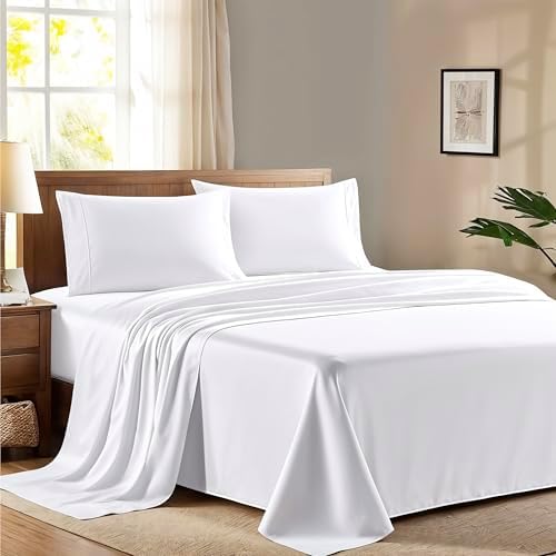 100% Egyptian Cotton King Size Sheet Set - 600 Series Refined