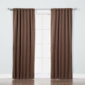 Home Fashion Basic Thermal Insulated Blackout Curtains - Back Tab/Rod