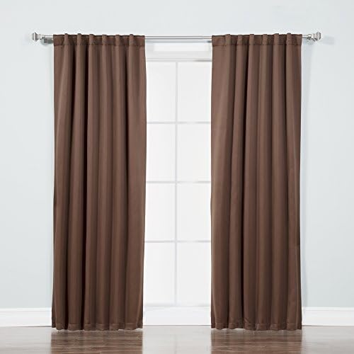 Home Fashion Basic Thermal Insulated Blackout Curtains - Back Tab/Rod