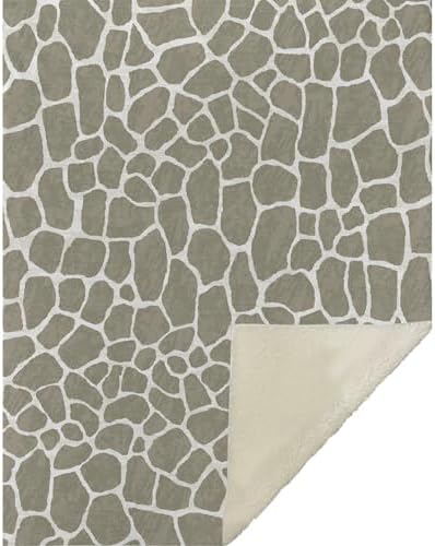 Addison Rugs ASB45 Taupe 50" x 70" Oversized Sherpa Throw Blanket