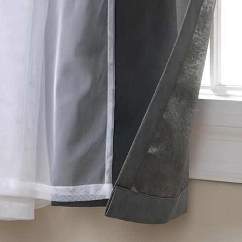 TOWN & COUNTRY LUXE Talia Double Layer Indoor Curtains, Sheer and Room