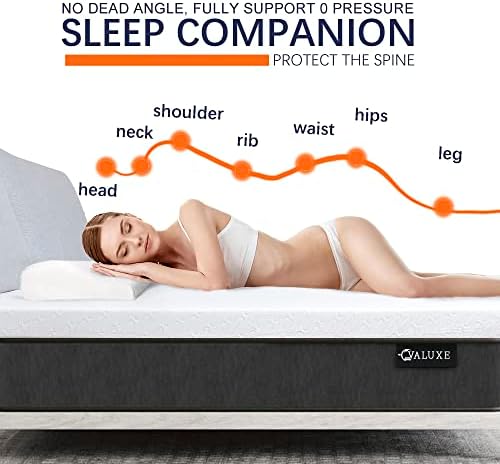 VALUXE 3 Inch Gel Memory Foam Mattress Topper Queen Size High Density