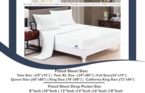 Queen Size Microfiber Zipper Fitted Sheet 16" Deep Pocket- Taupe