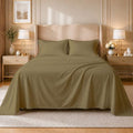 Cottingon 4 Pc Twin Extra Long Sheets for Dorm Bedding, 100% Egyptian