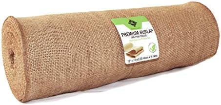 12" x 10yd NO-FRAY Burlap Roll ~ 3 - 5 Table Runners ~ Natural Long