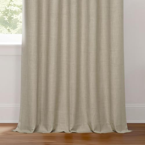HPD Half Price Drapes - Performance Linen Hotel Blackout Curtain for