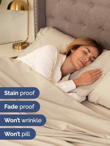 Extra Deep Pocket Full Size Sheet Set - 4 Piece Soft Bed Sheets