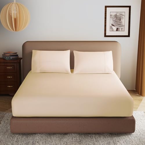 2 Pack 600 Thread Count 100% Egyptian Cotton Fitted Sheet Only, Cal