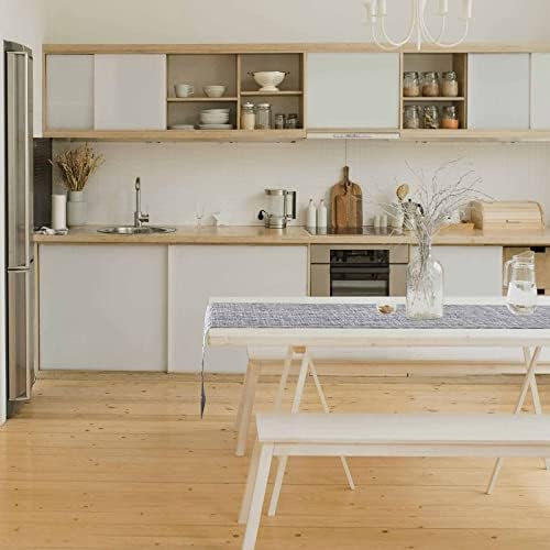 GIVERARE Table Runner, 12x107in Heat-Resistant Woven Vinyl Long