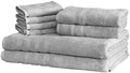 Mosobam 8 Piece Turkish Bath Sheet Set, 35 x 70 in, 700 GSM, Light