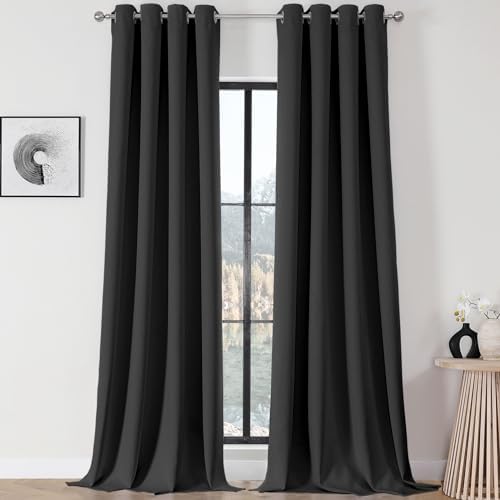 Joydeco 120 inches Long Blackout Curtains 2 Panels Set, Thermal