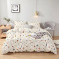 Bohemian Duvet Cover Set Queen Size 3 Piece Bedding set with Hidden