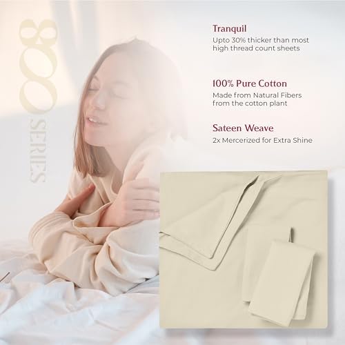 Mayfair Linen 100% Egyptian Cotton Duvet Cover Set Full/Queen Size