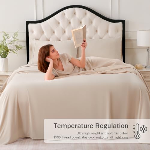 MICORAL King Bed Sheets Set, Soft Breathable Bedding Sheet Set, Sheets