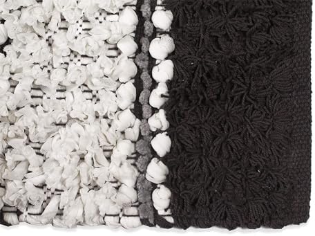 Ramanta Home Chenille Bath Mat Rug Charcoal 20x32 Inches