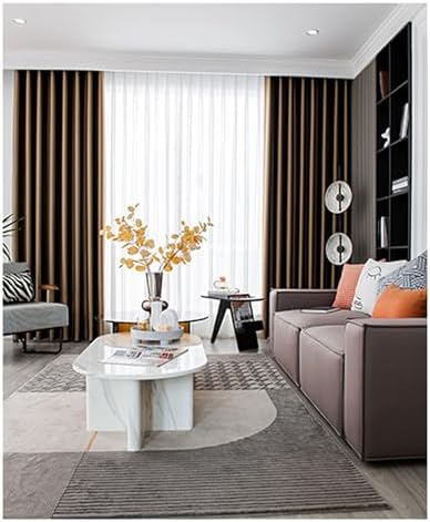72 Inch Blackout Curtains 2 Panel Set, Living Room Curtains Darkening