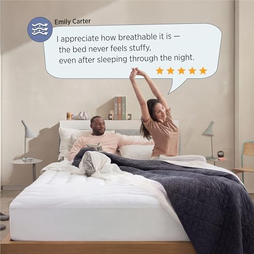Bedsure Queen Mattress Pad, Mattress Topper with 8-21 Inches Deep