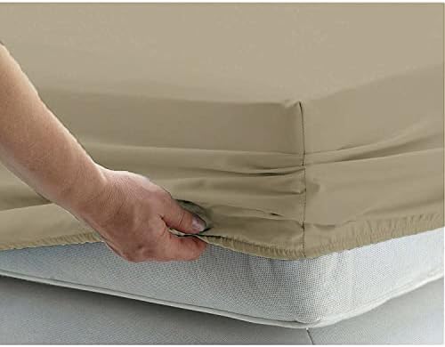 Solid New Egyptian Cotton 1000 Thread Count 1 Piece Fitted Sheet Extra