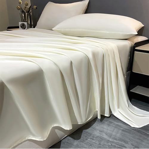 Flat Sheet Only Twin Full Queen King 100% Pure Cotton Top Sheet Hotel