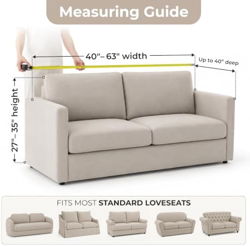 PAULATO Premium Stretch Couch Covers for Sofa - Sofa Chair Cover