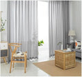 Beydodo Semi Sheer Curtains 63 Inch Length 2 Panels Set, Bedroom