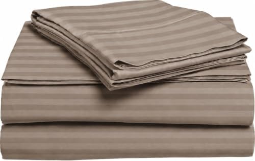 King Size Striped Sheet Set - 30"-32" Inch Extra Deep Pocket 100%