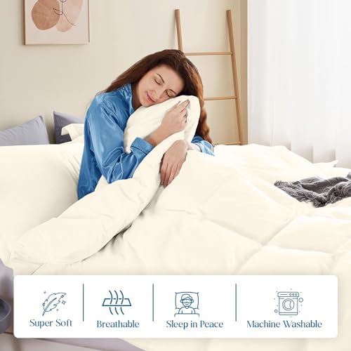 jaycorner Twin/Twin XL (68x86) Duvet Cover 800 Series 100% Cotton