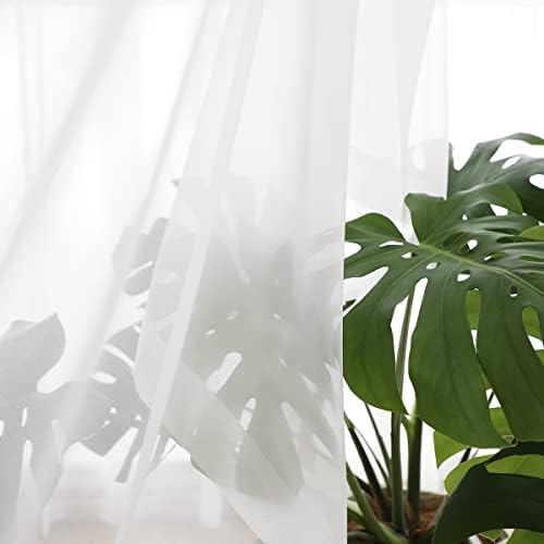 Sheer Curtains Inches Long Window Sheer Curtain 2 Panels Sheer