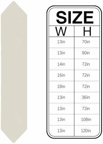 Cream Solid Color Table Runner Linen Burlap Table Runner 108 Inches
