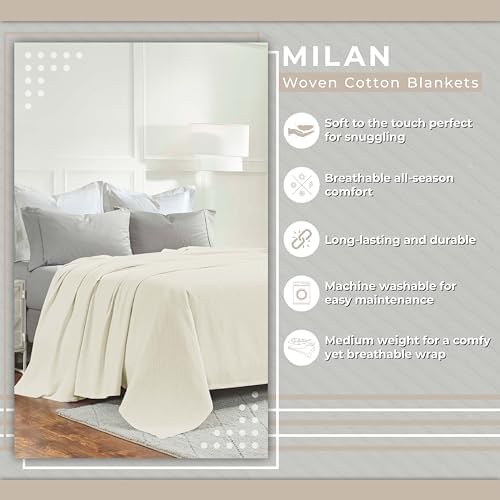 BNM Cotton Blanket for Picnic, Beach, Traveling or Camping, Bedroom