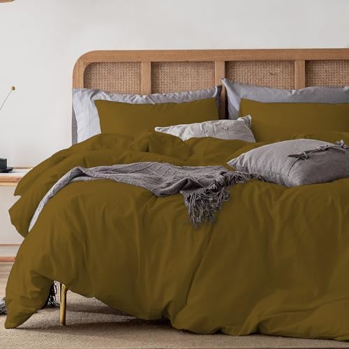 Duvet Cover Set Full/Queen (90"x90") Inch Size - 3 Piece 100% Egyptian
