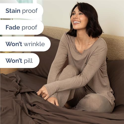 Full Size 4 Piece Sheet Set - Comfy Breathable & Cooling Sheets