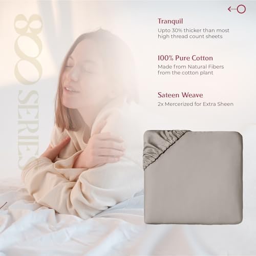 Mayfair Linen 100% Egyptian Cotton California King Fitted Sheet Only