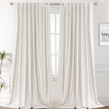 H.VERSAILTEX 2 Panels 52X84 inch Long Back Tap 100% Blackout Natural