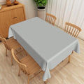Pure Color Gray Tablecloth 60x120 Inch Solid Color Gray Fabric Table