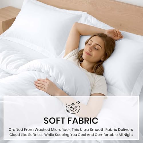 Kotton Culture Pre Washed Microfiber 3 Pc Queen Size Duvet Cover Set
