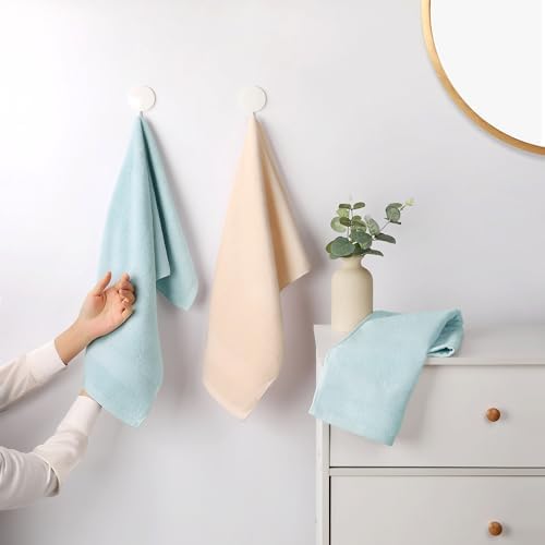 Solid Striped Hand Towel Set 13" x 29" Cotton Soft Absorbent Towels