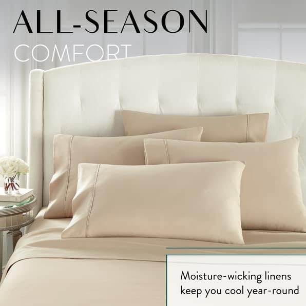 Danjor Linens Bed Sheet Set Queen Size for Hot Sleepers, Hotel Premium