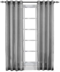 sheetsnthings Solid Abri Grommet, 100-Inch Wide-by-63-Inch Long, Set