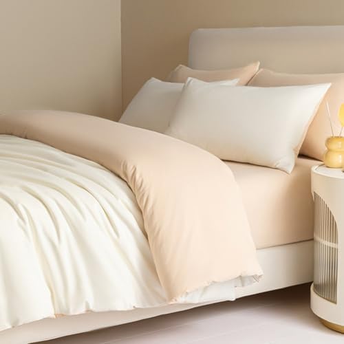 MZP Queen/King Size Duvet Cover Set Cotton 4 Pieces Prewashed