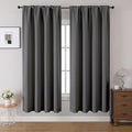 CUCRAF Blackout Curtains 63 inches Long 2 Panels Set for Bedroom