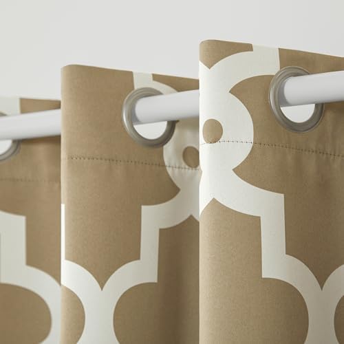 TOWN & COUNTRY EVERYDAY Ironwork Geo Trellis Sateen Indoor Curtains