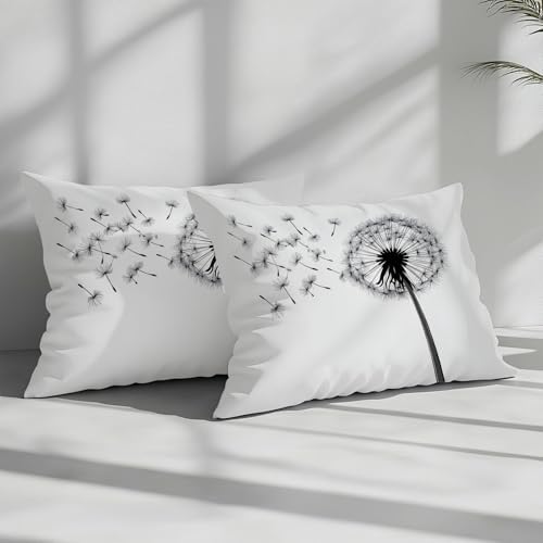 Duvet Cover Queen Size, Reversible Minimalist Botanical Floral Duvet